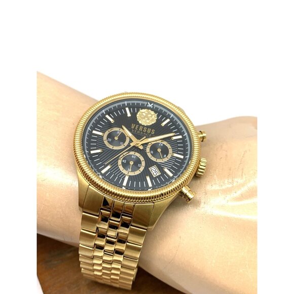 Versus by Versace Men's Watch VSP971021 Chronograph Quartz Gold Steel 45mm - Picture 6 of 15